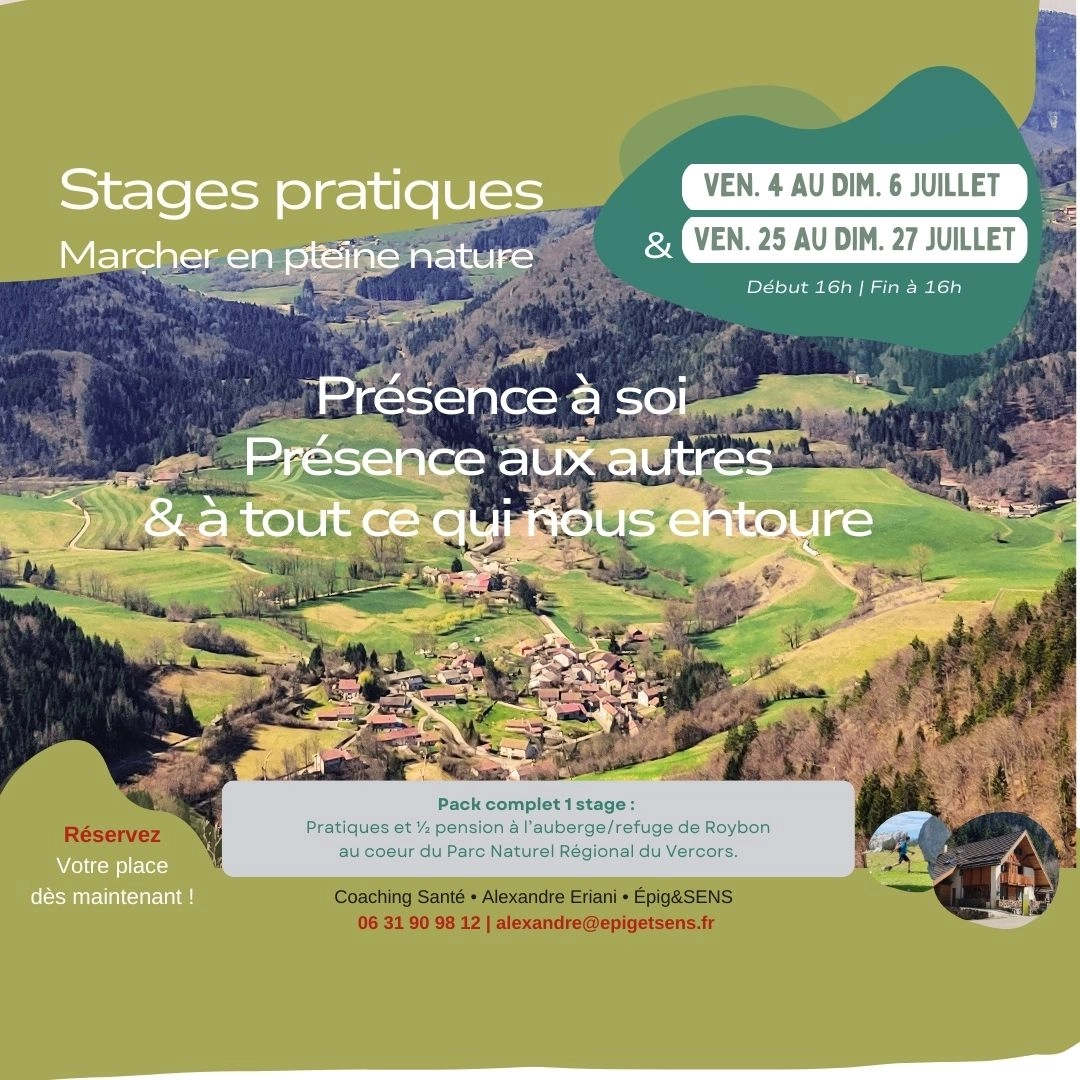 Stage pratique marcher en pleine nature 